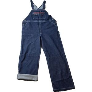 Dickies Denim Bib Overalls Men's XL Regular Dark Blue NWT Workwear Carpenter